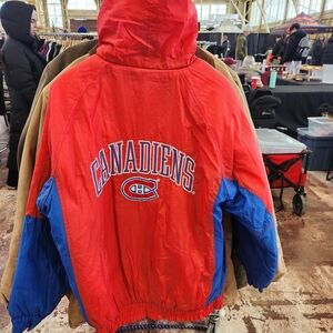 Montreal Canadians Habs Logo7 Hooded Full Zip Winter Jacket